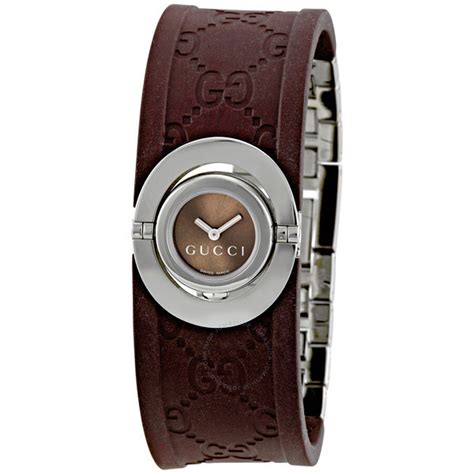 gucci brown twirl watch